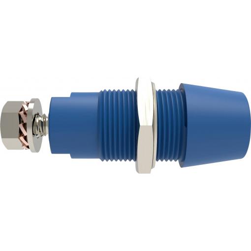 Schützinger DI SAB 9430 Ni / BL bezpečnostní montážní zásuvka 4 mm Rovná modrá 1 ks