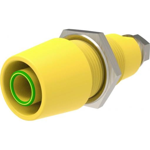 Schützinger DI SAB 9430 Ni / GNGE bezpečnostní montážní zásuvka 4 mm Rovná zelenožlutá 1 ks