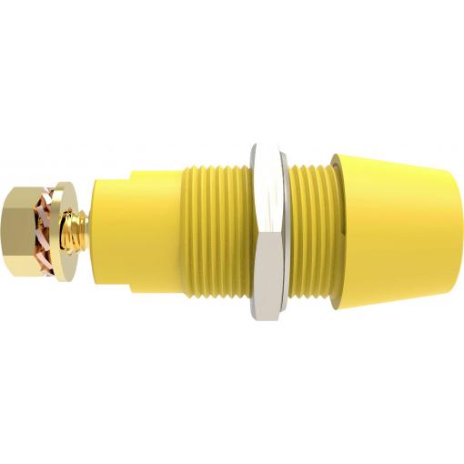 Schützinger DI SAB 9430 Au / GE bezpečnostní montážní zásuvka 4 mm Rovná žlutá 1 ks