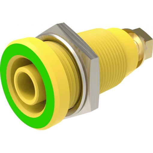 Schützinger DI SEB 9424 Au / GNGE bezpečnostní vestavná zásuvka 4 mm Rovná zelenožlutá 1 ks