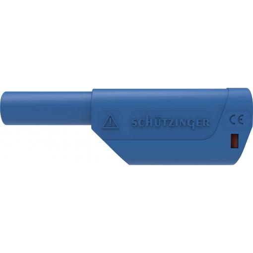 Schützinger DI SFK 8500 L Ni / AS / BL bezpečnostní banánek 4 mm Rovná Ø pin: 4 mm modrá 1 ks