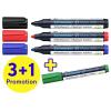 Schneider Schreibgeräte Whiteboard-Marker Maxx 290 4er Etui sortiert, 3+1 Aktion 129084 popisovač na bílé tabule 4 ks