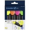 Schneider Schreibgeräte zvýrazňovač textu Textmarker Job 4er Etui sortiert, 3+1 Aktion 115094 4 ks