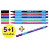 Schneider Schreibgeräte Kugelschreiber Slider Edge XB 6er Etui, sortiert, 5+1 Aktion 152284 kuličkové pero 6 ks
