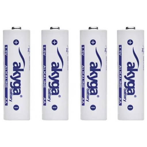 Akyga AA LR6 tužková baterie AA alkalicko-manganová, 3050 mAh, 1.5 V, 4 ks
