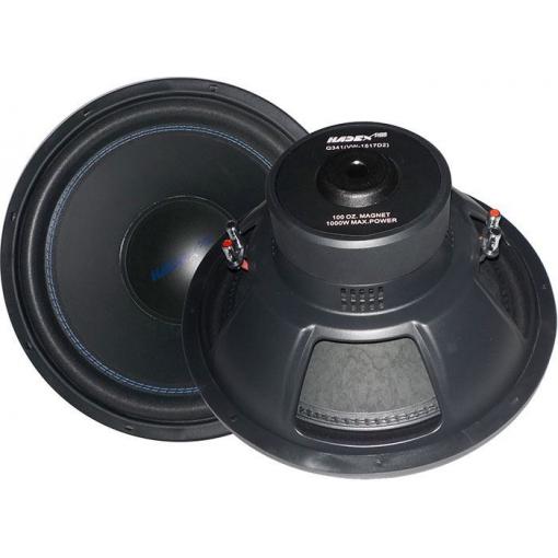 Subwooferový reproduktor 380 mm, 300 W RMS, duální 2×4 Ω