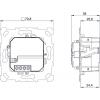 Theben 4941625 bezdrátové tlačítko PS 1 RF KNX
