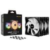 BeQuiet LIGHT WINGS LX 120mm PWM Triple-Pack PC větrák s krytem černá (š x v x h) 120 x 120 x 25 mm včetně LED osvětlení