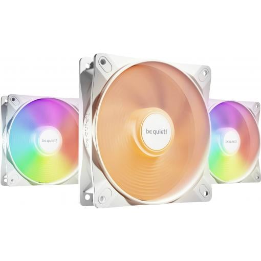 BeQuiet LIGHT WINGS LX 120mm PWM high-speed White Triple-Pack PC větrák s krytem bílá (š x v x h) 120 x 120 x 25 mm včetně LED osvětlení