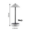 Paulmann Pellini 71174 akumulátorová stolní lampa LED 2 W béžová, černá (matná)