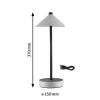 Paulmann Pellini 71176 akumulátorová stolní lampa LED 2 W černá (matná), béžová