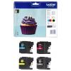 Brother Ink LC123 originál kombinované balení černá, azurová, purppurová, žlutá LC123VALBP