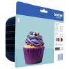 Brother Ink LC123 originál kombinované balení černá, azurová, purppurová, žlutá LC123VALBP