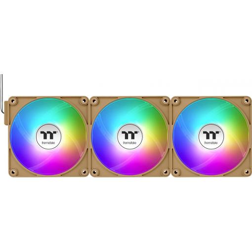 Thermaltake CT120 EX ARGB Sync PC Cooling Fan Gravel Sand 3 Pack PC větrák s krytem hnědá (š x v x h) 120 x 120 x 25 mm
