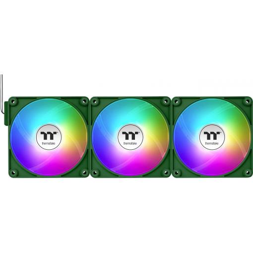 Thermaltake CT120 EX ARGB Sync PC Cooling Fan Racing Green 3 Pack PC větrák s krytem zelená (š x v x h) 120 x 120 x 25 mm