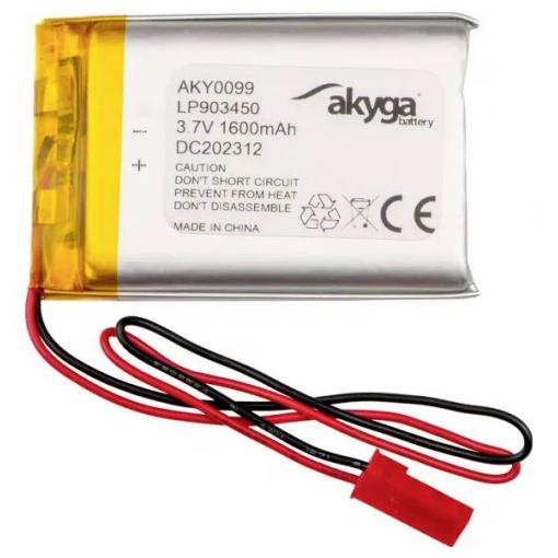 Akyga LP903450 Akupack x Speciální akumulátor Li-Pol 3.7 V 1600 mAh
