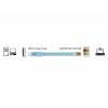 Delock USB adaptér USB 1.1, USB 2.0 USB-A zástrčka, konektor rj45 2.00 m modrá 64185