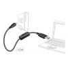 Delock USB kabel USB 2.0 USB-A zástrčka, USB Micro-B zástrčka 1.50 m černá vč. spínače ZAP/VYP 84803
