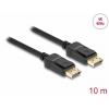 Delock DisplayPort kabel Konektor DisplayPort 10 m černá 84862 třížilový stíněný, pozlacené kontakty, 4K UHD Kabel DisplayPort
