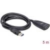 Delock USB kabel USB 3.0 USB-A zástrčka, USB-A zásuvka, DC zásuvka 3,5 mm 5.00 m vícebarevná 83089
