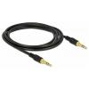 Delock 85549 jack audio propojovací kabel [1x jack zástrčka 3,5 mm - 1x jack zástrčka 3,5 mm] 2 m černá