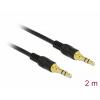 Delock 85549 jack audio propojovací kabel [1x jack zástrčka 3,5 mm - 1x jack zástrčka 3,5 mm] 2 m černá