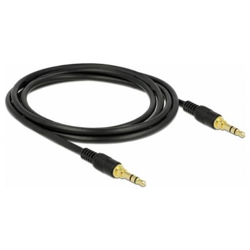 Delock 85549 jack audio propojovací kabel [1x jack zástrčka 3,5 mm - 1x jack zástrčka 3,5 mm] 2 m černá