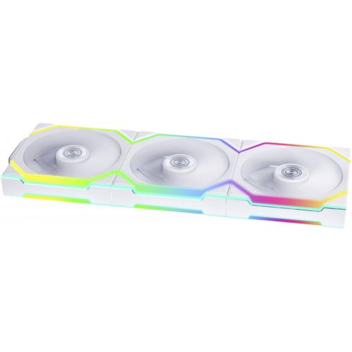 Lian Li Lian Li UNI FAN SL Wireless ARGB PWM Lüfter, 3er-Pack inkl. Controller - 120 mm PC větrák s krytem bílá (š x v x h) 120 x 124.5 x 28 mm
