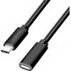 LogiLink Kabel USB-C USB 2.0 USB-C ® zástrčka, USB-C ® zásuvka 1.00 m černá CU0210