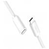 LogiLink Kabel USB-C USB 2.0 USB-C ® zástrčka, USB-C ® zásuvka 1.00 m bílá CU0220
