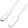 LogiLink Kabel USB-C USB 2.0 USB-C ® zástrčka, USB-C ® zásuvka 2.00 m bílá CU0221
