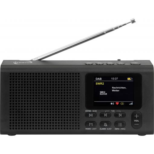 Dynavox DBT200 208053 kapesní rádio, DAB+, FM, Bluetooth, DAB+, černá