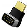 LogiLink AH0007A HDMI adaptér [1x HDMI zásuvka - 1x HDMI zástrčka] černošedá
