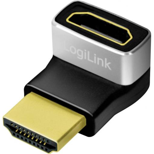 LogiLink AH0007A HDMI adaptér [1x HDMI zásuvka - 1x HDMI zástrčka] černošedá