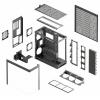 HAVN HAVN HS 420 VGPU PC-Gehäuse, Midi-Tower, E-ATX, Tempered Glass, PCIe 5.0 Riser midi tower pouzdro, herní pouzdro, PC skříň černá