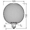 OSRAM HOMELIGHTING 4058075840126 LED Energetická třída (EEK2021) F (A - G) E27 kulatý tvar 3.5 W = 28 W teplá bílá (Ø x d) 125 mm x 150 mm 1 ks