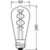 OSRAM HOMELIGHTING 4099854091292 LED Energetická třída (EEK2021) G (A - G) E27 Svítidlo, Edisonka 4 W = 28 W teplá bílá (Ø x d) 64 mm x 143 mm 1 ks