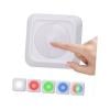 RGB LED lampy samolepicí s dálkovým ovládáním, 2 ks, bílá