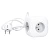 Solight 3z + USB A+C prodlužovací přívod - kostka, kabel 2m, 3 x 1mm2, bílý, vypínač   PP145C