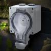 Solight zásuvka IP66, vodotěsná a prachotěsná  5B350