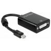 Delock 65098 Mini-DisplayPort / DVI adaptér [1x mini DisplayPort zástrčka - 1x DVI zásuvka 24+5pólová] černá 0.18 m