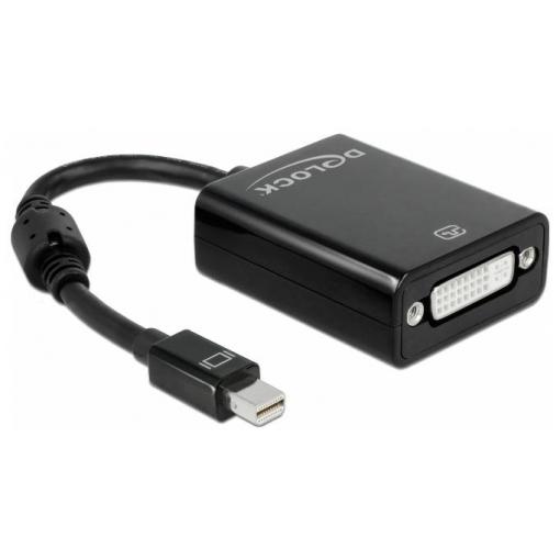 Delock 65098 Mini-DisplayPort / DVI adaptér [1x mini DisplayPort zástrčka - 1x DVI zásuvka 24+5pólová] černá 0.18 m