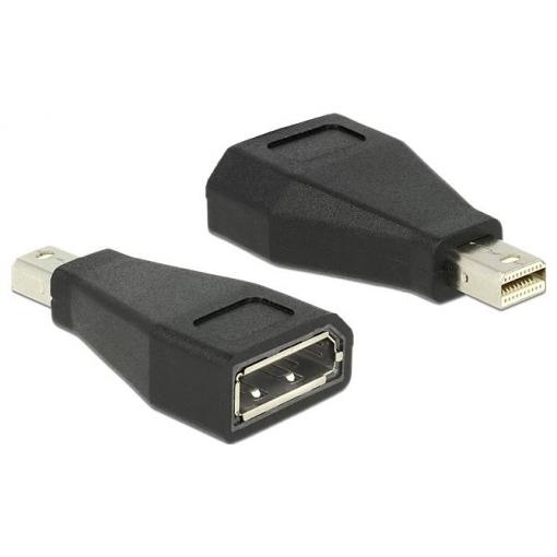 Delock 65238 DisplayPort adaptér [1x zástrčka DisplayPort - 1x zásuvka DisplayPort] černá 0 mm