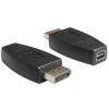 Delock 65237 DisplayPort / Mini-DisplayPort adaptér [1x zástrčka DisplayPort - 1x mini DisplaPort zásuvka] černá 0 mm