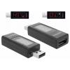 Delock USB adaptér [1x USB-A konektor - 1x USB-A zásuvka] Delock - USB-Spannungs-/Stromzähler - USB Typ A 0 mm