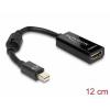Delock 65099 Mini-DisplayPort / HDMI adaptér [1x mini DisplayPort zástrčka - 1x HDMI zásuvka] černá 12 cm