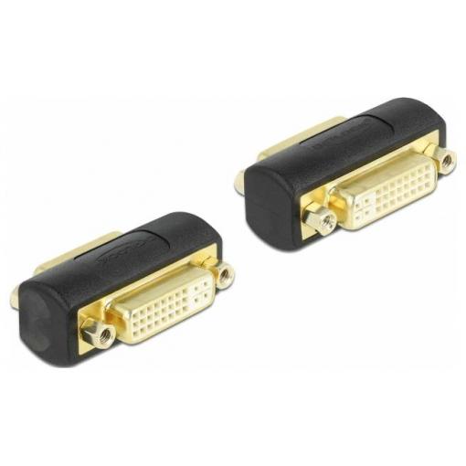 Delock 65225 DVI adaptér [1x DVI zásuvka 24+5pólová - 1x DVI zásuvka 24+5pólová] vícebarevná 0 mm
