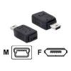 Delock USB 2.0 adaptér [1x Mini USB 2.0 - 1x micro USB zásuvka ] 65155 0 mm