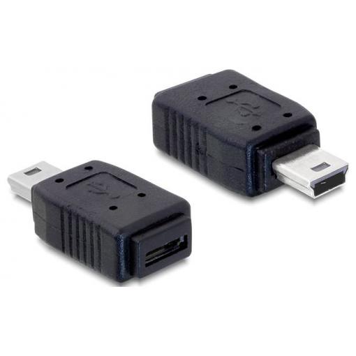 Delock USB 2.0 adaptér [1x Mini USB 2.0 - 1x micro USB zásuvka ] 65155 0 mm