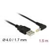 Delock PC, notebook kabel [1x Dutá DC zástrčka - 1x USB-A konektor] 1.5 m vícebarevná